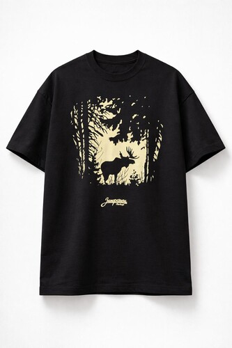 Футболка ЗАПОРОЖЕЦ Лес Deep Black фото 4