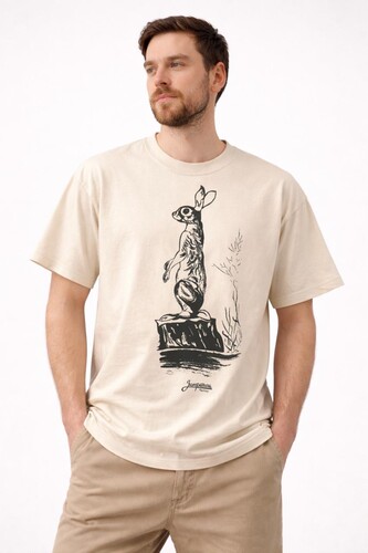 Футболка ЗАПОРОЖЕЦ Заяц Dark Nude фото 3