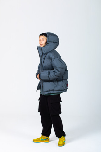 Пуховик OBANZE WATAGA Горилла Серый фото 10