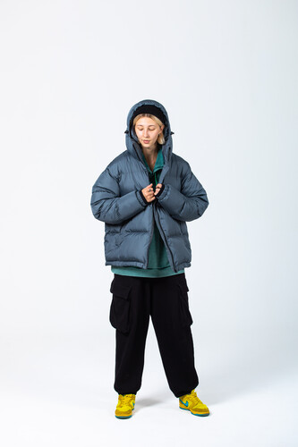 Пуховик OBANZE WATAGA Горилла Серый фото 11