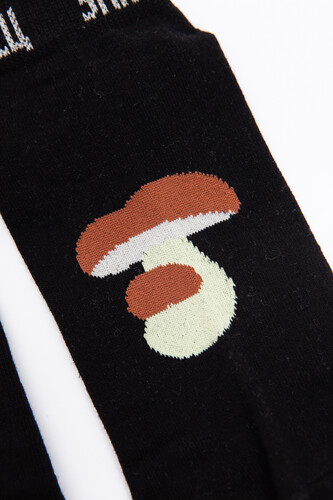 Носки ЗАПОРОЖЕЦ Большие Грибы короткие Черный фото 9