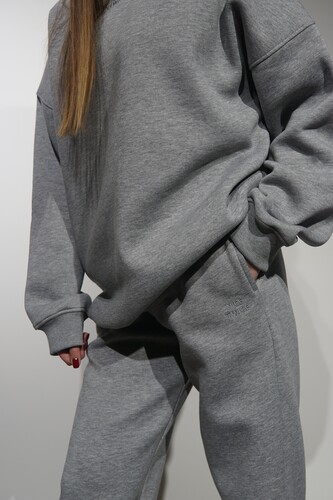 Худи NICE TWICE Серый фото 12