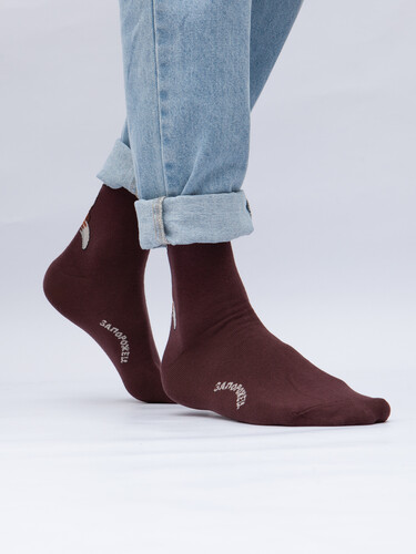 Носки ЗАПОРОЖЕЦ Лиса Коричневый фото 24