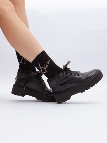 Носки ЗАПОРОЖЕЦ Дичь Каллиграфия Черный фото 30