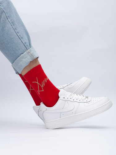 Носки ЗАПОРОЖЕЦ Дичь Каллиграфия Красный фото 26