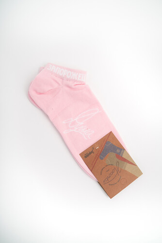Носки ЗАПОРОЖЕЦ Душа каллиграфия короткие Розовый фото 6