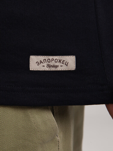 Футболка ЗАПОРОЖЕЦ Blank oversize Deep Black фото 15