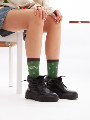 Носки ЗАПОРОЖЕЦ Шишки Зеленый фото 12