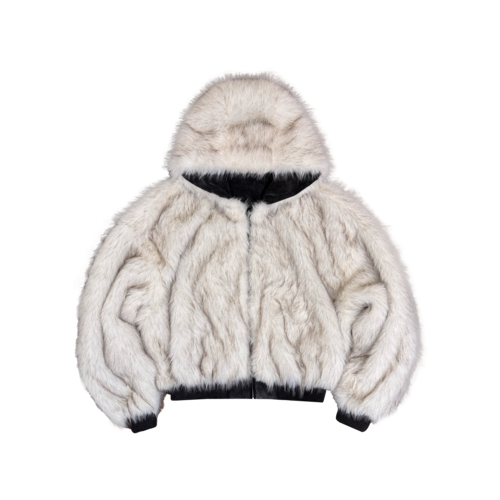 Бомбер СЕЗОН СЛАВЫ Fluffy Черный-Белый фото 4