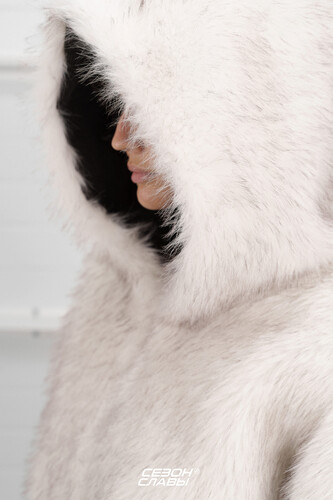 Бомбер СЕЗОН СЛАВЫ Fluffy Черный-Белый фото 13