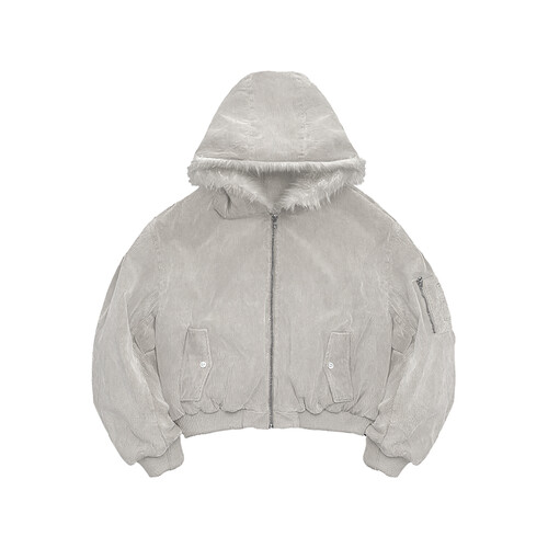 Бомбер СЕЗОН СЛАВЫ Fluffy Серый фото 3