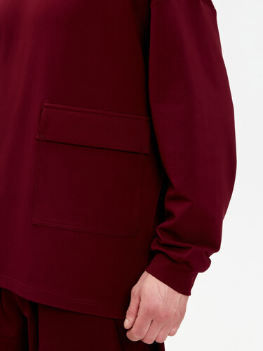 Свитшот FORMA SQUAD С карманом Бордовый фото 7