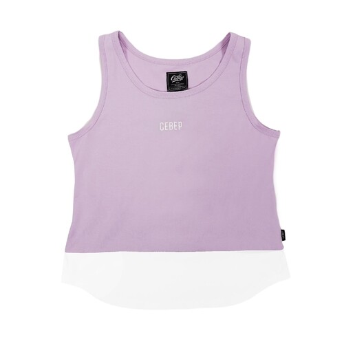 Майка СЕВЕР Inscription женская Сиреневый/Белый фото 2