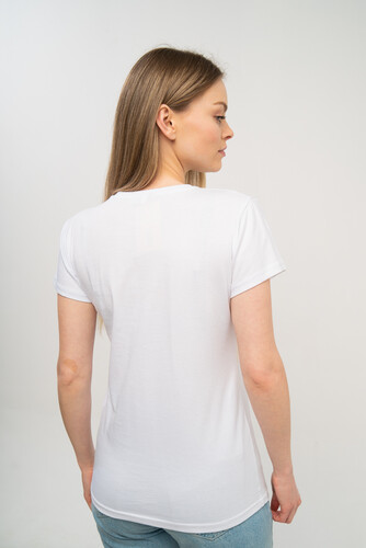 Футболка LONG STORY Three color line Желто-Зелено-Голубой фото 7