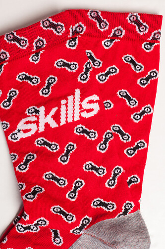 Носки SKILLS Цепи Красный фото 6
