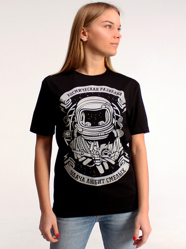 Футболка ASTRO Космическая разведка Черный/Серебро фото 10