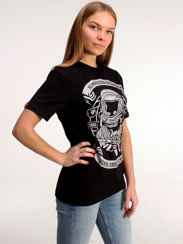 Футболка ASTRO Космическая разведка Черный/Серебро фото 11