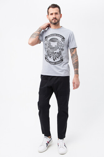 Футболка ASTRO Космическая разведка Серый Меланж/Серебро фото 9