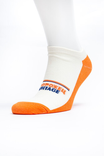 Носки ЗАПОРОЖЕЦ Ретро короткие Молочный/Рыжий фото 14