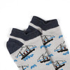 Носки ЗАПОРОЖЕЦ Корабль короткие Серый/Синий фото 4