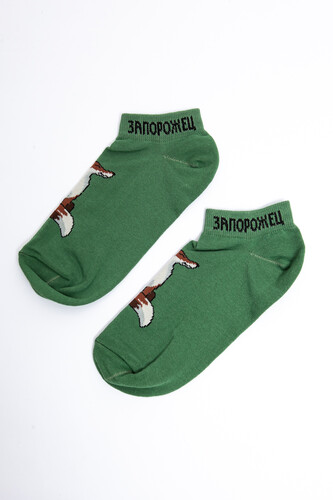 Носки ЗАПОРОЖЕЦ Лиса короткие Хаки фото 7