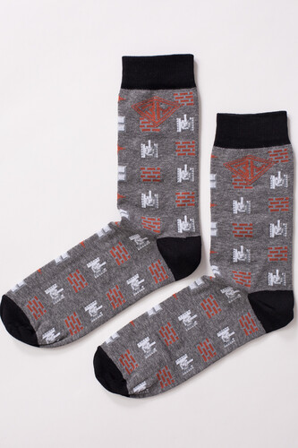 Носки ЗАПОРОЖЕЦ Танк Серый Меланж фото 8