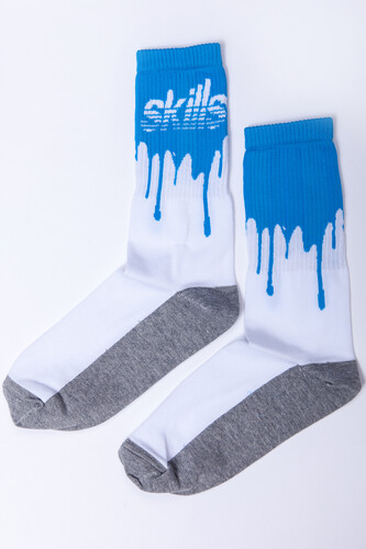 Носки SKILLS Аристократ Белый-Голубой фото 11