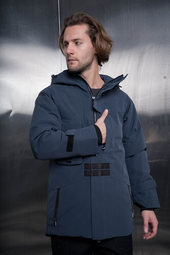 Куртка YT 6672 Серо-Синий фото 12