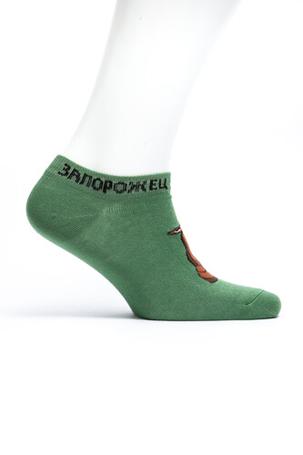 Носки ЗАПОРОЖЕЦ Лиса короткие Хаки фото 12