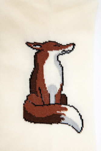 Носки ЗАПОРОЖЕЦ Лиса короткие Молочный фото 10