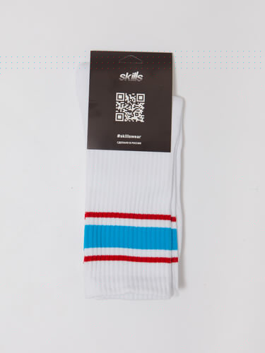 Носки махровые SKILLS Lines White/Blue фото 10