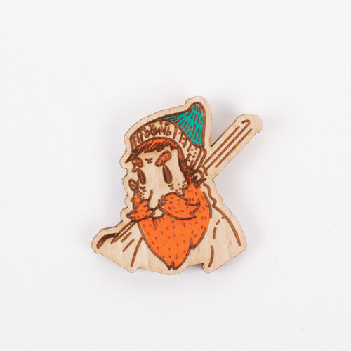 Значок ЗАПОРОЖЕЦ х WAF-WAF Мужик-охотник фото 3