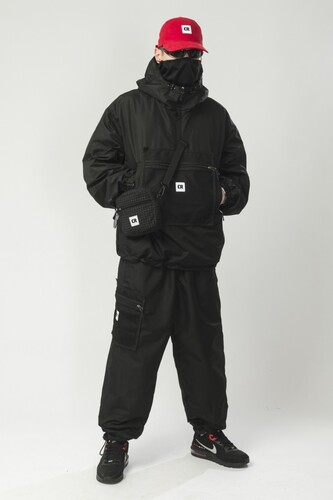 Мужские штаны CODERED Square Pants Wide Черный фото 15