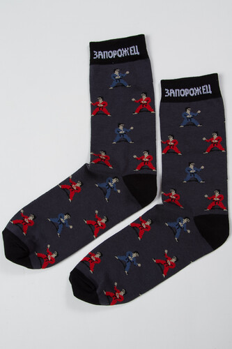 Носки ЗАПОРОЖЕЦ Каратисты Темно-Синий фото 8