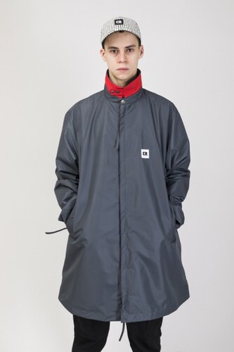 Плащ CODERED Trench Серый Темный Мембрана фото 3