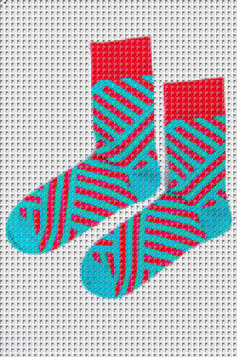 Носки BURNING HEELS Диагональ Бирюзовый фото 7