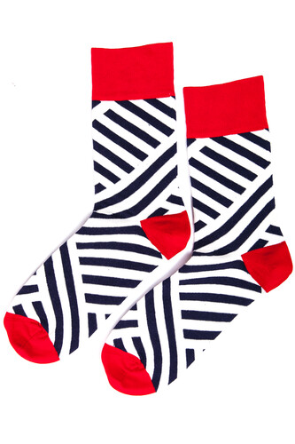 Носки BURNING HEELS Диагональ Белый фото 7