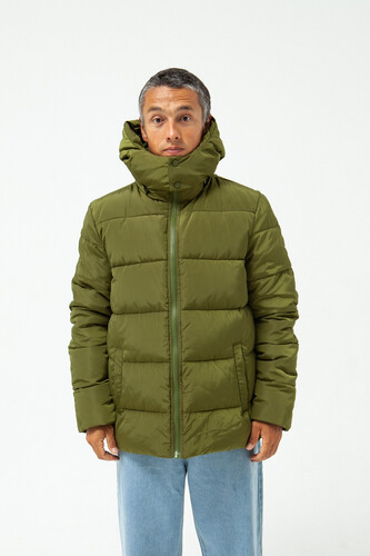Куртка TRUESPIN Puffy Hooded Jacket Green фото 16