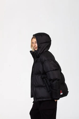 Пуховик OBANZE WATAGA Горилла Черный фото 10