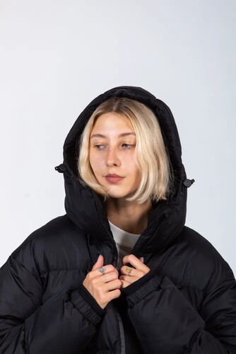 Пуховик OBANZE WATAGA Горилла Черный фото 12