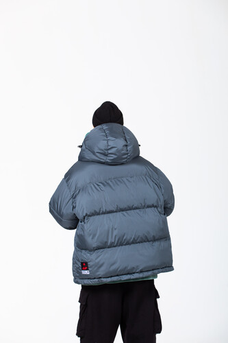 Пуховик OBANZE WATAGA Горилла Серый фото 9