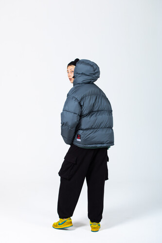 Пуховик OBANZE WATAGA Горилла Серый фото 13