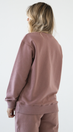 Свитшот женский РОДИНА Оверсайз Пудра фото 4