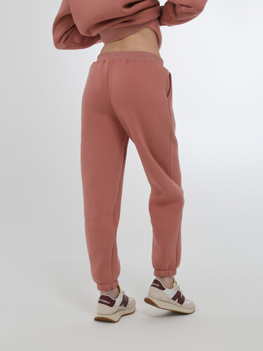 Брюки с начесом спортивные РОДИНА Оверсайз (женские) Роза фото 6