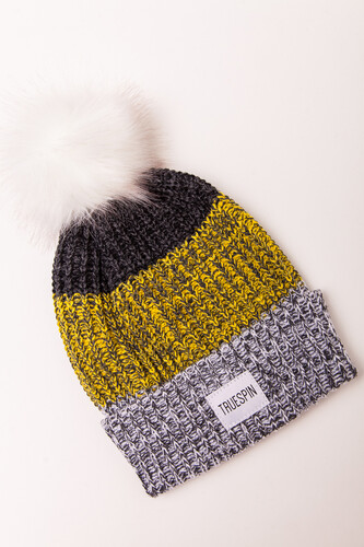 Шапка TRUESPIN Triple White/Yellow/Grey фото 6