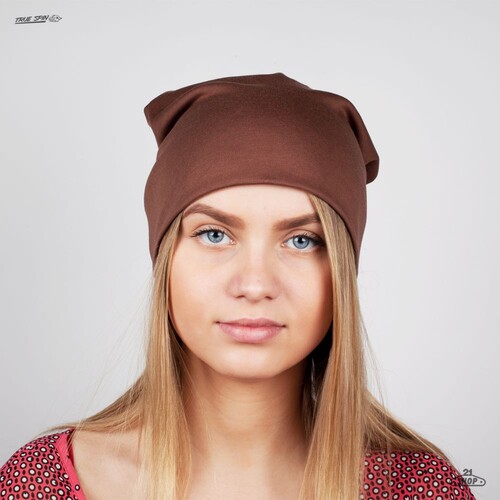 Шапка TRUESPIN Jersey Beanie Brown фото 20