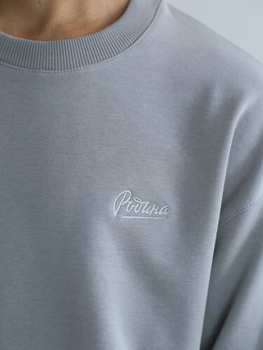 Свитшот РОДИНА Оверсайз (мужской) Цемент фото 7