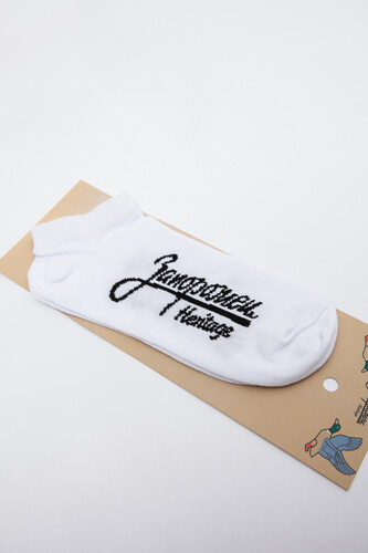 Носки ЗАПОРОЖЕЦ Лого короткие Белый фото 6