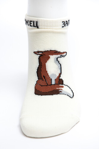 Носки ЗАПОРОЖЕЦ Лиса короткие Молочный фото 11