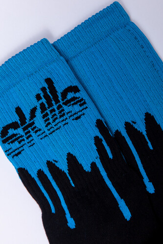 Носки SKILLS Аристократ Черный-Голубой фото 9